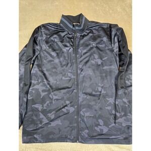 AND1 Men's Black Camo Track Jacket Full Zip‎ Athletic Size XL